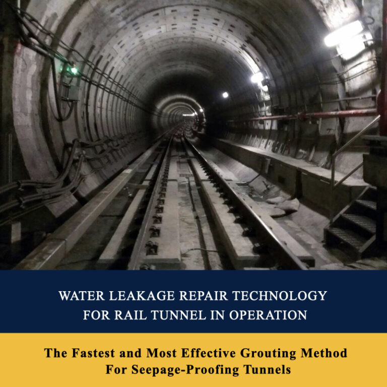 Water Leakage Repair For Rail Tunnel In Operation