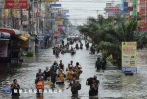 泰國首都曼谷洪水及街道嚴重積水