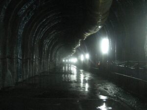 漏水區段隧道長度約120m