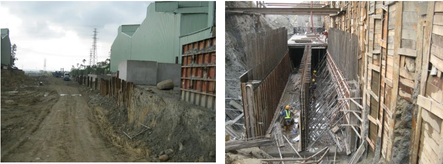 共同管道工程地下結構物採用明挖覆土方式建構