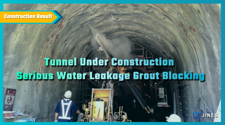 Tunnel Under Construction Serious Water Leakage Grout Blocking