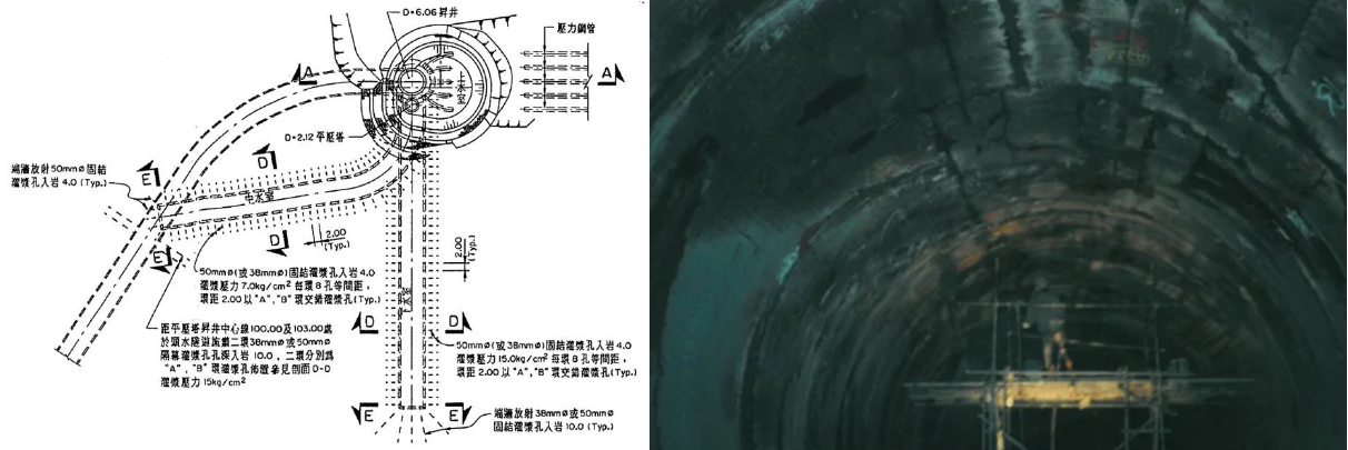 地震造成的損壞位置主要集中在平壓塔豎井與上、中、下水室混凝土結構