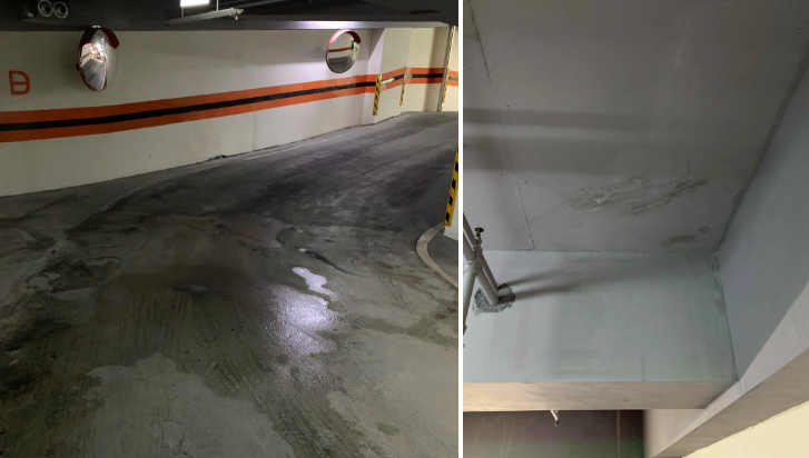 地震後建築物止水加固